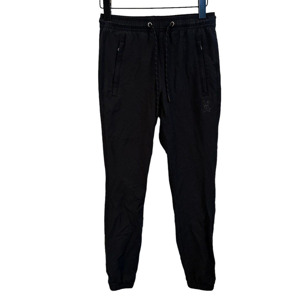 Psycho bunny black Mens Cabrini Commuter jogger‎ performance Pants XXS